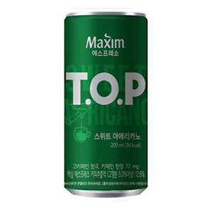 맥심 T.O.P 스위트 아메리카노 200ml, 30개