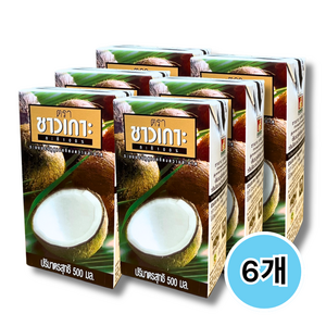 차오코 코코넛 밀크, 500ml, 6개