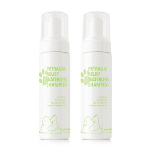 펫라움 릴리프 강아지 워터리스 샴푸, 200ml, 2개