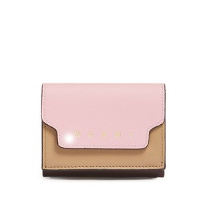 마르니 사피아노 레더 3단 지갑