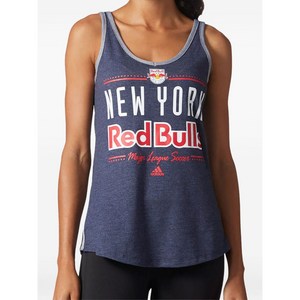 아디다스 X 뉴욕 레드 불스 V넥 "블루" 탱크 탑, 블루계열, Standard XL