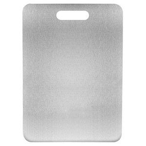Qiaokao 스테인레스 양면 도마, 실버, 39*28*0.1C..., 1개