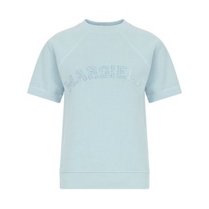 메종 마르지엘라 로고 프린트 코튼 스웨트셔츠, 블루계열, Standard M(KR 66)