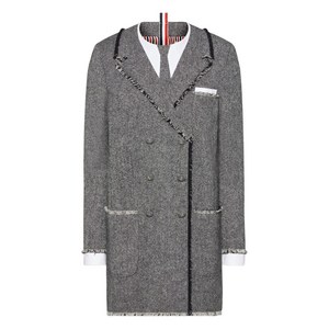 톰 브라운 트롱프뢰유 도네갈 트위드 드레스, 블랙계열+화이트계열, Italy 42(KR 66)