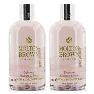 몰튼브라운 딜리셔스 류바브 & 로즈 배쓰 샤워젤, 300ml, 2개