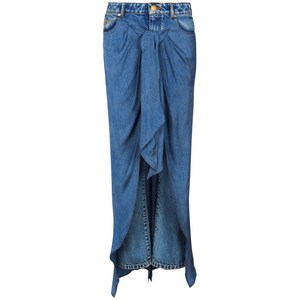 발망 드레이프 데님 스커트, 블루계열, France 38(KR 66)