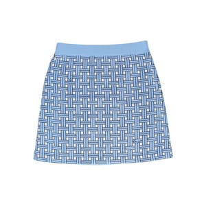 겐조 위브 우븐 패턴 미니 스커트, 블루계열, Standard M