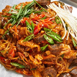 신림동 순대타운 백순대 맛집 양지순천집 순대곱창볶음 2인분, 500g