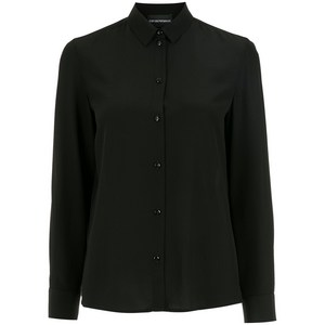 엠포리오아르마니 버튼 업 실크 셔츠