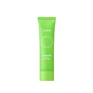[비건뷰티] 비플레인 선뮤즈 무기자차 연두 선크림 SPF50+ PA++++, 50ml, 1개
