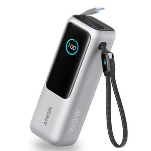 앤커 랩탑 파워뱅크25000mAh 165W 보조배터리 (C타입 케이블 일체형)