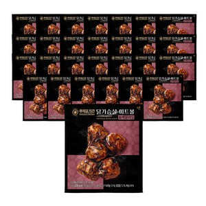 [무료배송/당일출고] 푸라닭 닭가슴살 미트볼 블랙알리오, 28개, 120g