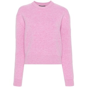 발렌시아가 로고 아플리케 멜란지 스웨터