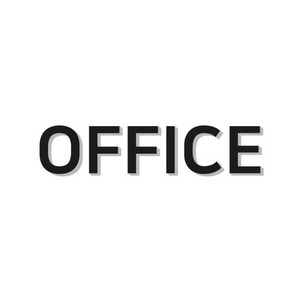 아트박스/디자인스튜디오 투명 OFFICE 사무실 표지판 문구 푯말 문패, 백색