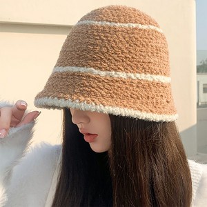 코지위크 여성 머리작아보이는 뽀글이 버킷햇 A16