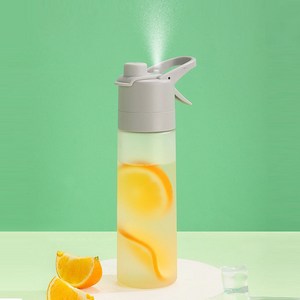 SMABAT 다용도 스프레이 보틀 휴대용 스포츠 물병 스프레이 텀블러 대용량물병 운동 보틀 650ML, 650ml, 그레이, 1개