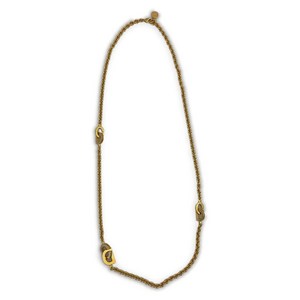 디올 레터링 로고 네크리스