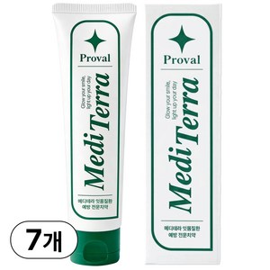 프로벨 메디테라 잇몸치약 특허성분함유 구취제거 불소 잇몸질환예방+제조사책임보험, 120g, 7개