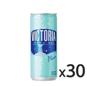웅진빅토리아 캔 탄산수 플레인, 250ml, 30개