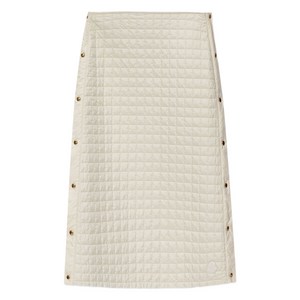 몽클레르 퀼팅 버튼 미디 스커트, 베이지계열, Italy 42(KR 55)