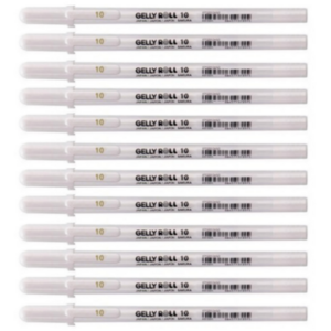 사쿠라 겔리롤 젤펜 화이트 1.0mm 1타(12개입), 1개