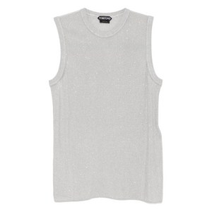 톰포드 시퀸 장식 골지 탱크 탑, 그레이계열, Standard M