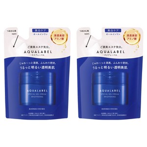 아쿠아라벨 스페셜 젤 크림 브라이트닝 올인원 리필용 81g, 81g, 2개