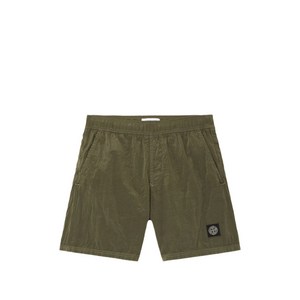 스톤 아일랜드 로고 패치 스윔 쇼츠, 그린계열, XL(KR 110)