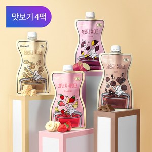 [체인지핏] 쉐이크 맛보기 4팩 프로틴 단백질 식사대용 쉐이크파우치, 4회분, 2세트