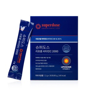 슈퍼도스 리포좀 비타민C 2000, 30회분, 1박스