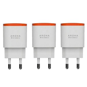 국산의힘 MADE IN KOREA 아로하 18W 고속충전기 QC 3..0/갤럭시/아이폰 호환 충전기