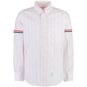 톰 브라운 스트라이프 코튼 셔츠