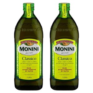 모니니 클라시코 엑스트라 버진 올리브오일, 1L, 2개