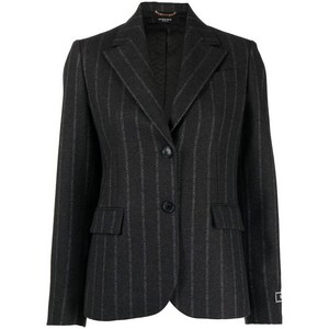 베르사체 제스 로고 핀스트라이프 블레이저