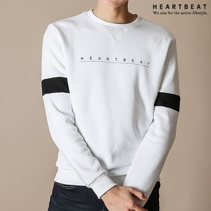 하트비트 테닝슨 맨투맨 베이직핏 라운드 긴팔티셔츠 커플룩 단체복 남자 여자 남여공용 커플티 빅사이즈 단체티
