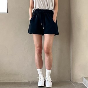 잇진 여성 트레이닝 스웻 스판 밴딩 3부 반바지