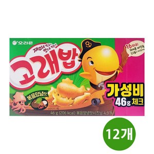 고래밥 볶음양념맛, 46g, 12개