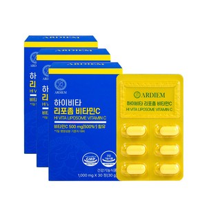 아르디엠 하이비타 리포좀 비타민C 500mg, 30정, 3개