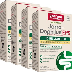재로우 자로-도필러스 EPS 유산균 100억 베지 캡, 60정, 4개