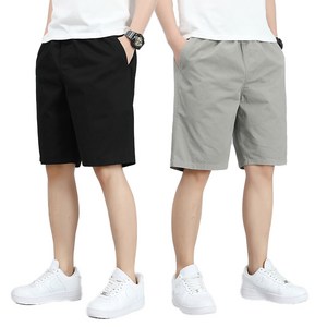 남자 반바지 면100% 스판 밴딩 기본 반바지 2P세트 tanlz