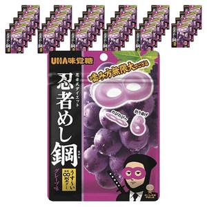유하미카쿠토 닌자의 밥 질기고 얇은 인피니트 모양 구미 그레이프 맛, 45g, 30개