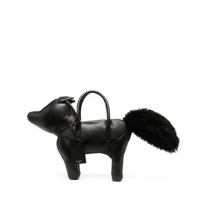 톰 브라운 페블 그레인 가죽 폭스 모티프 백