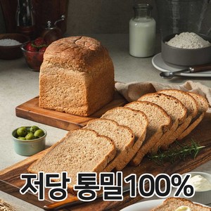 아침에 좋은빵 통밀100% 백프로 통밀빵 통밀식빵 식사빵 저당 저염 비건, 630g, 1개