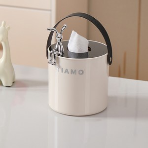 거와스 두루마리 휴지 케이스, 1개, 크림