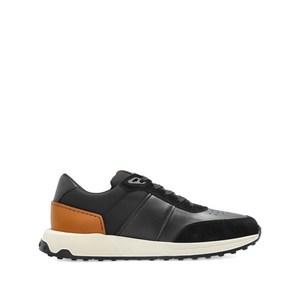 토즈 레더 패널 스니커즈, UK 9.5(KR 285), 블랙계열+브라운계열