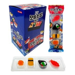 3D 모듬초밥모양 젤리, 40g, 12개