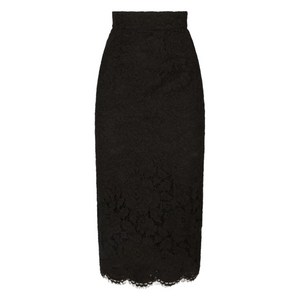 돌체앤가바나 레이스 미디 스커트, 블랙계열, Standard M(KR 66)