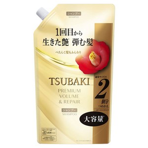 TSUBAKI (츠바키) 프리미엄 볼륨&리페어 샴푸 리필 대용량 600ml, 600ml, 1개