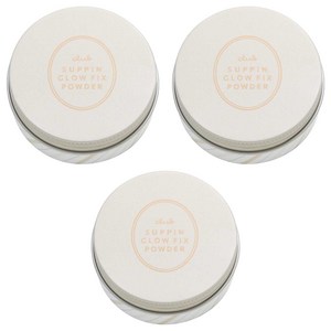 클럽 슷핀 글로우 픽스 파우더, 클리어, 3개