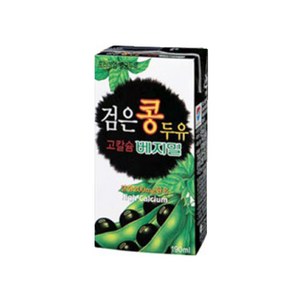 베지밀 검은콩 두유 고칼슘, 190ml, 48개
